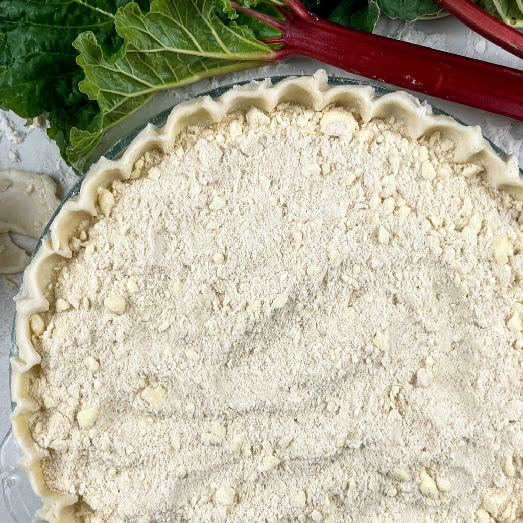 rhubarb custard pie