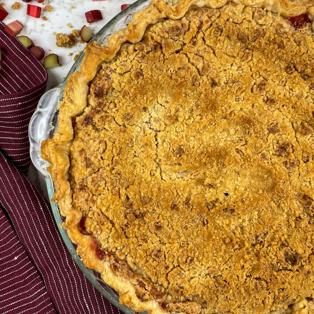 rhubarb custard pie