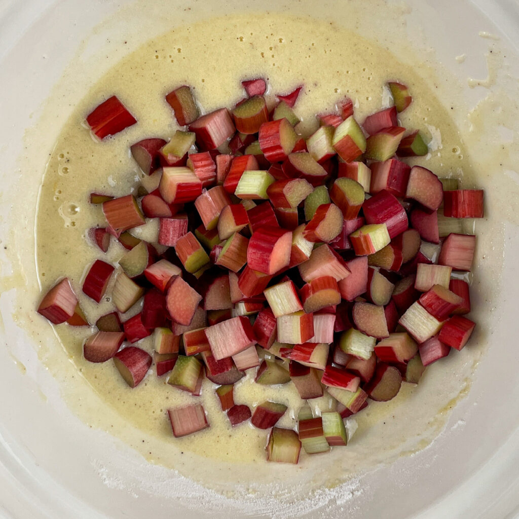 rhubarb custard pie