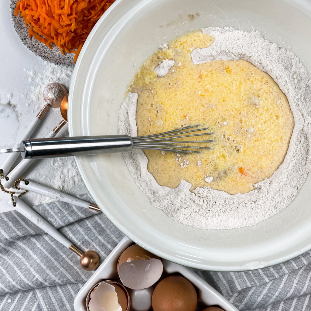 carrot cake pancakes with cream cheese frosting
