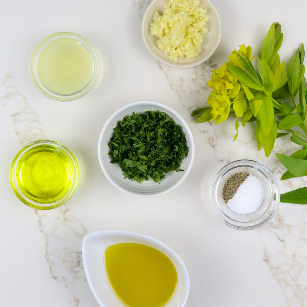 Ingredients for Spot Prawn Marinade