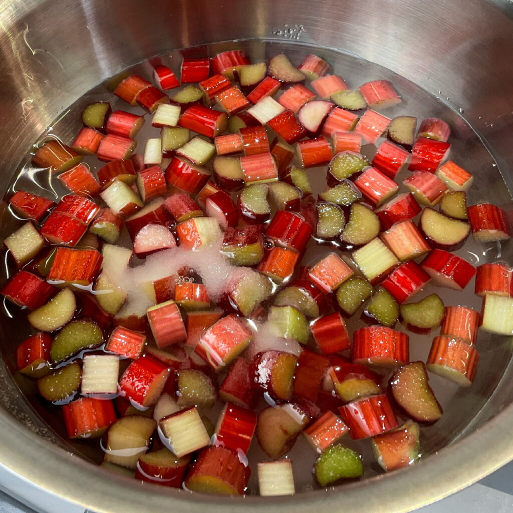 rhubarb simple syrup