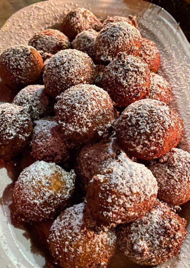 Dessert from rustic Italian dinner party  menu