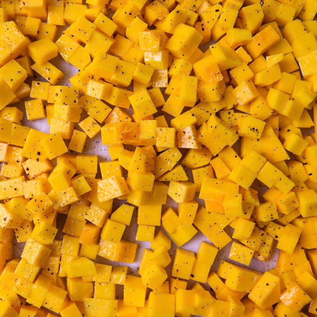 Butternut squash roasting