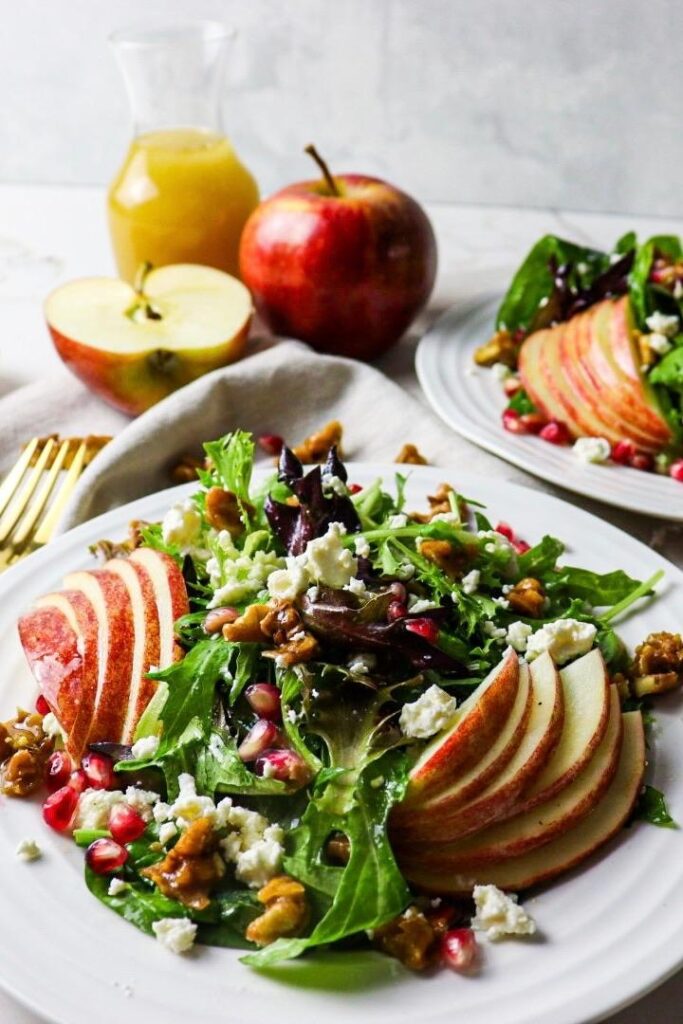 Harvest apple salad with maple cider vinaigrette