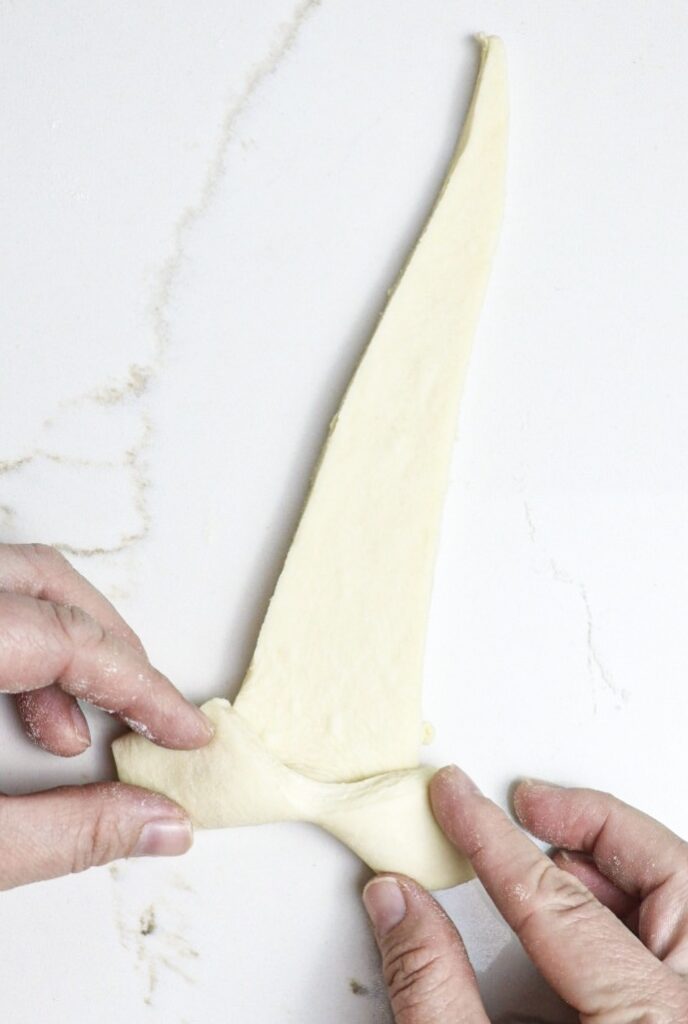 homemade croissants dough