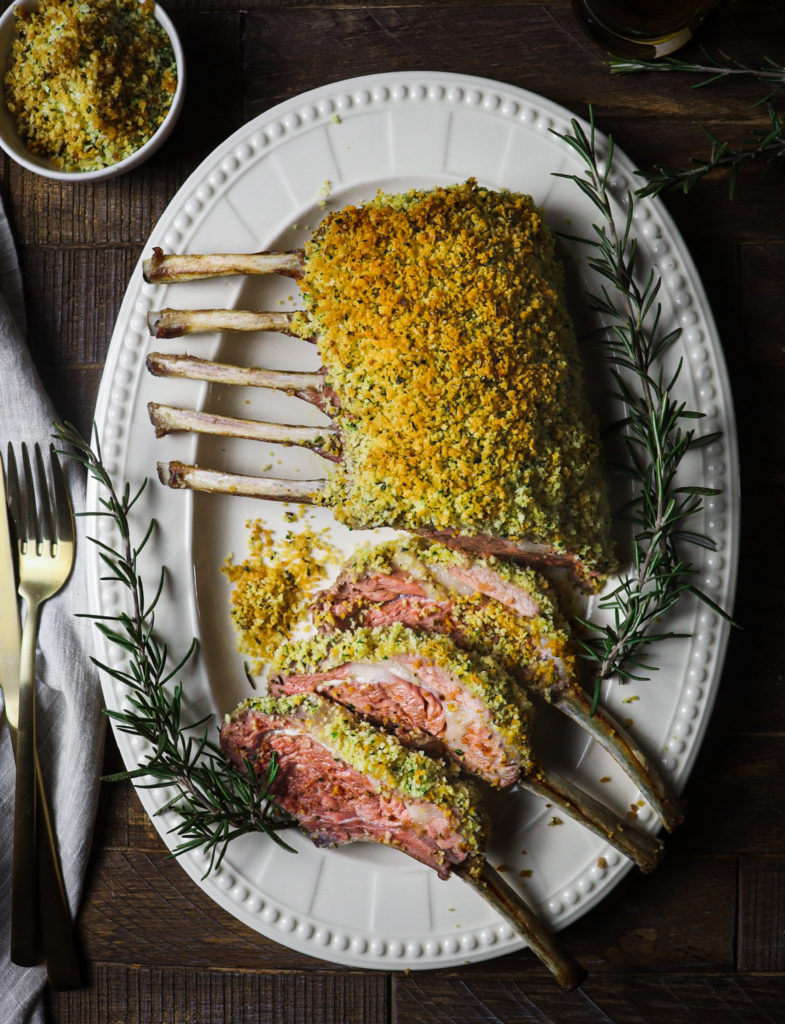 herb crusted rack of lamb