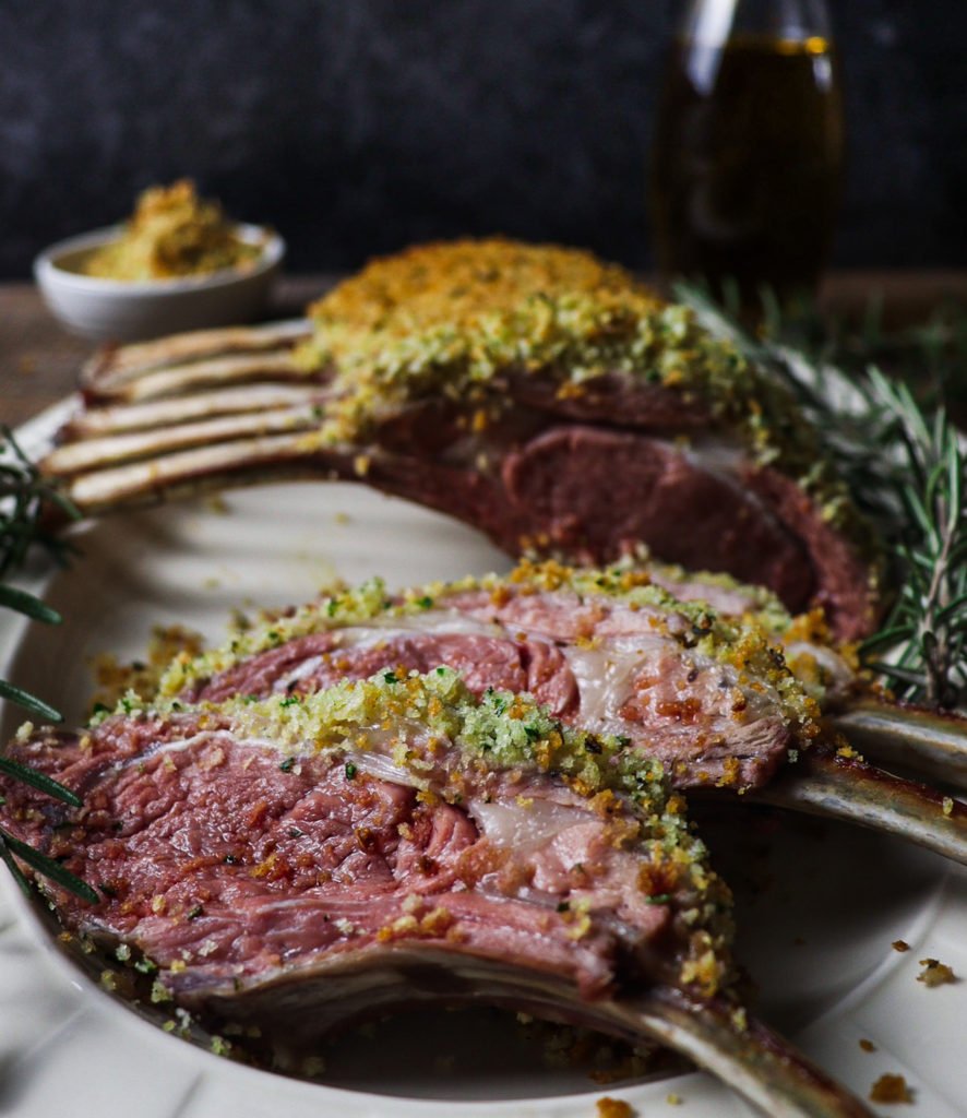 herb crusted rack of lamb