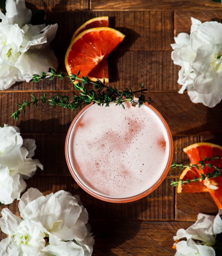grapefruit thyme cocktail