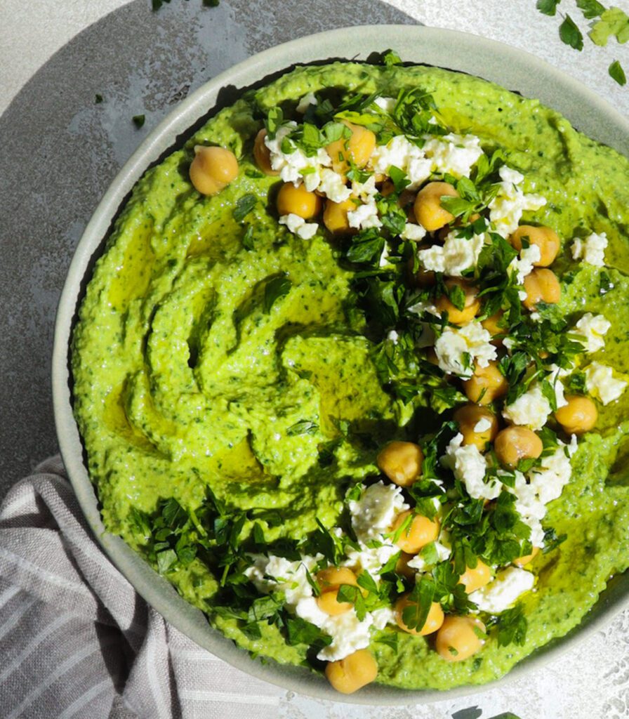 spinach artichoke hummus