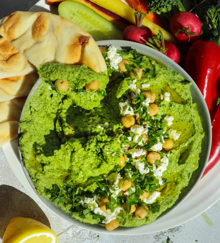 spinach artichoke dip hummus