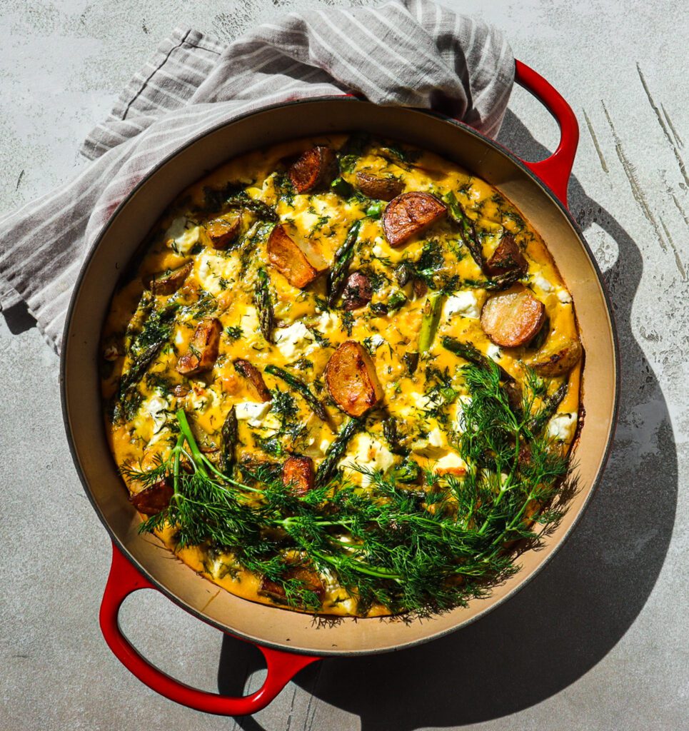 spring vegetable frittata