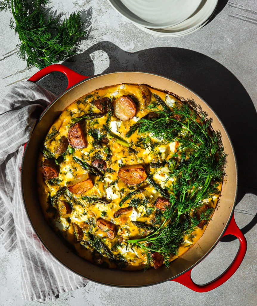 spring vegetable frittata