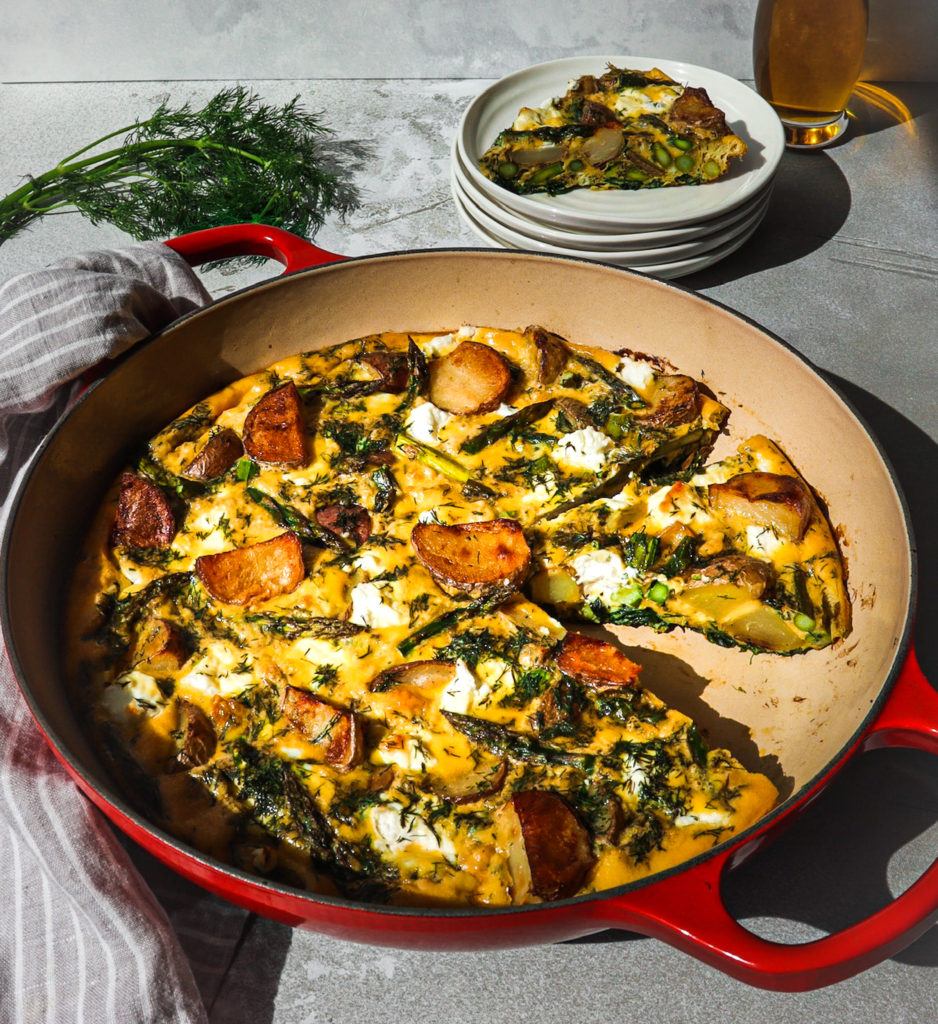spring vegetable frittata