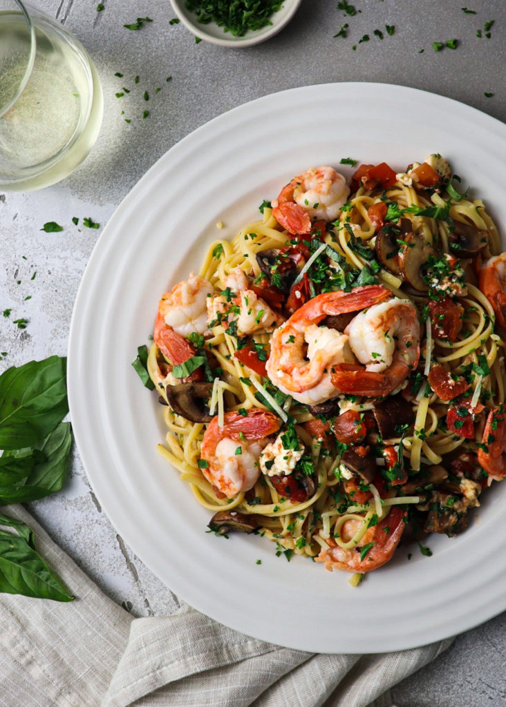 spot prawn pasta