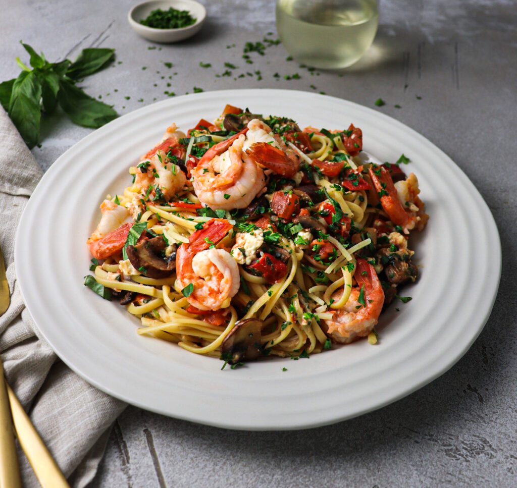 spot prawn pasta