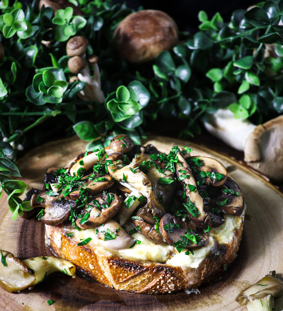 wild mushrooms on cheese toast lord of the rings