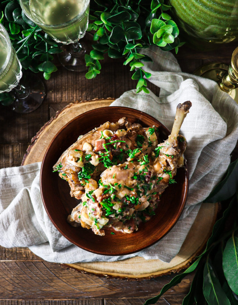 cider braised rabbit hobbit menu