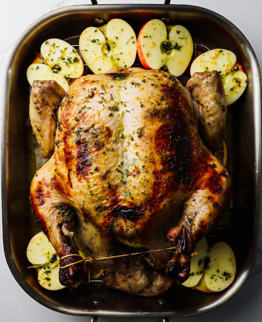 apple cider brined chicken for a 
legend of sleepy hollow autumnal feast
