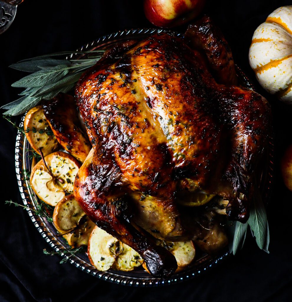 cider brined roast chicken