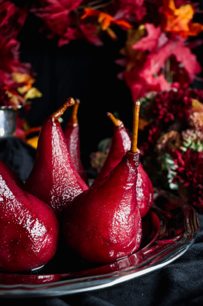 spiced wine poached pears
fall preserve