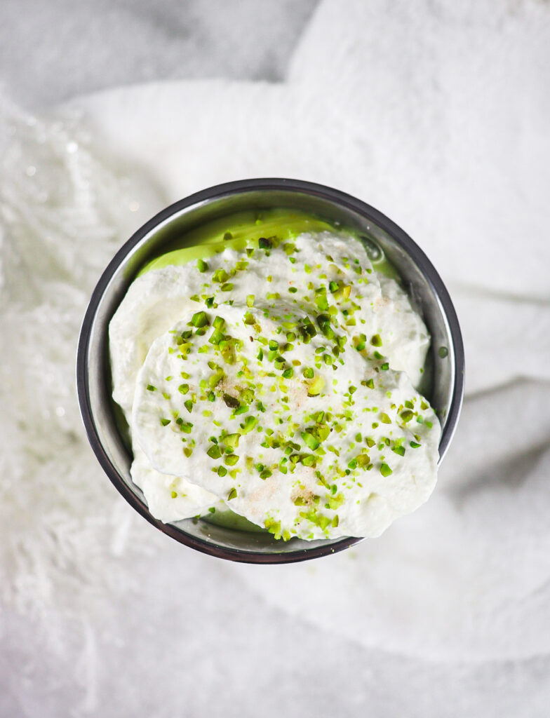 pistachio white hot chocolate