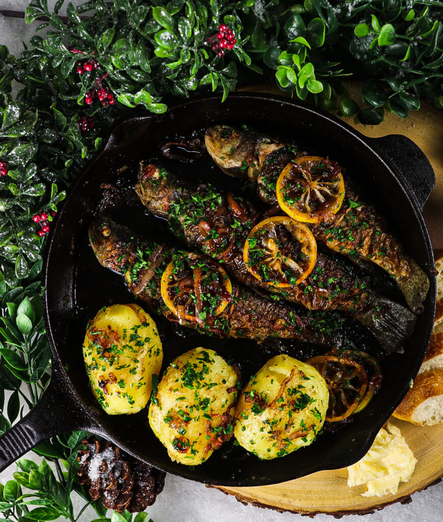 pan fried trout with lemon butter sauce
Narnia recipes