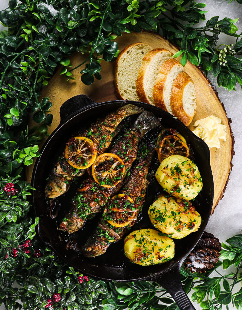 pan fried trout with lemon butter sauce
Narnia recipes