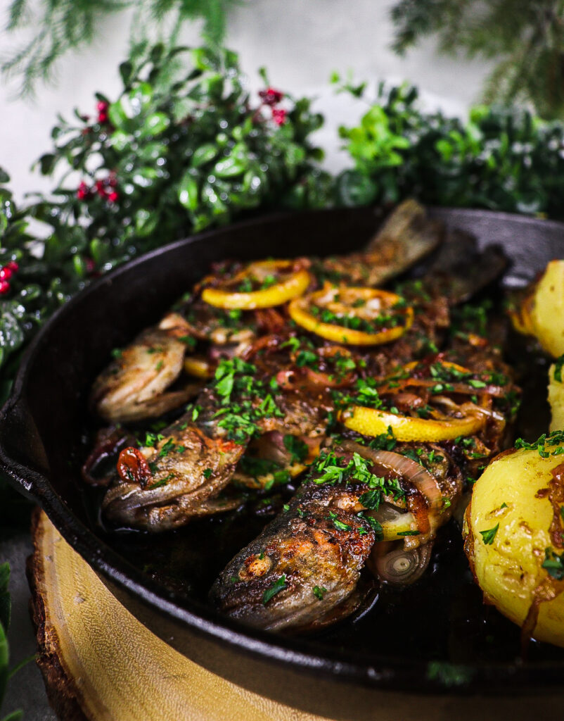 pan fried trout with lemon butter sauce
Narnia recipes